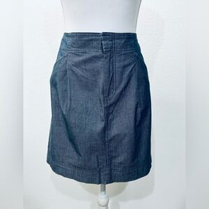 Ann Taylor Women's Blue Mini Skirt Dark Denim Look